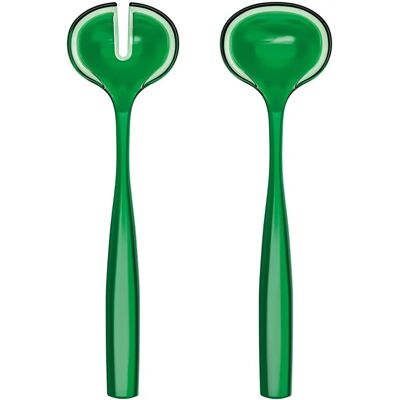 Couverts à Salade Guzzini Dolcevita en Plastique Biologique - Vert Émeraude - 28cm - Publicité Couverts à Salade Guzzini Dolcevita en Plastique Biologique - Vert Émeraude - 28cm - Publicité