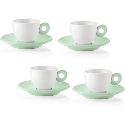 Guzzini Espresso Tassen Set - Grün 4 Stk Guzzini Espresso Tassen Set - Grün 4 Stk