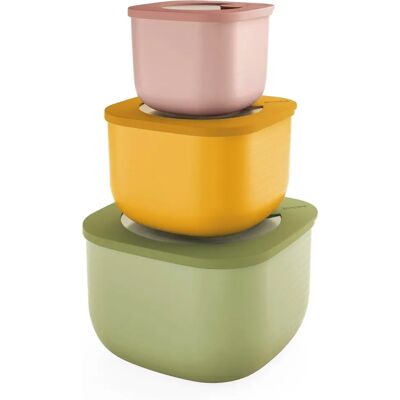 Guzzini - Ensemble de 3 boîtes hermétiques - Rangement cuisine - Publicité Guzzini - Ensemble de 3 boîtes hermétiques - Rangement cuisine - Publicité