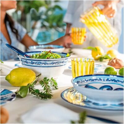 Guzzini Bleu Assiette en Mélamine pour Pique-nique - 21cm - Publicité Guzzini Bleu Assiette en Mélamine pour Pique-nique - 21cm - Publicité