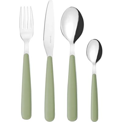 Guzzini 127500176 Ensemble de Couverts - Acier inoxydable, Vert sauge Guzzini 127500176 Ensemble de Couverts - Acier inoxydable, Vert sauge