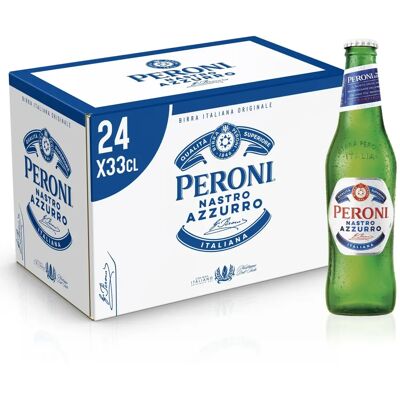Peroni Nastro Azzurro 24 x 33cl - Birra Peroni Nastro Azzurro 24 x 33cl - Birra