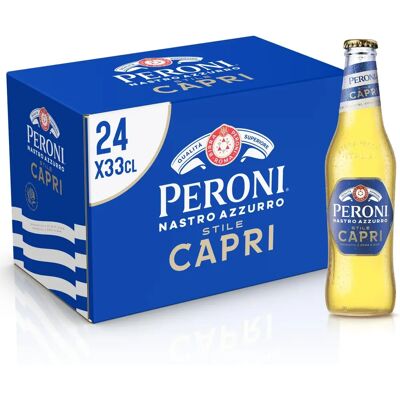 Peroni Nastro Azzurro Stile Capri 33cl - Birra Peroni Nastro Azzurro Stile Capri 33cl - Birra