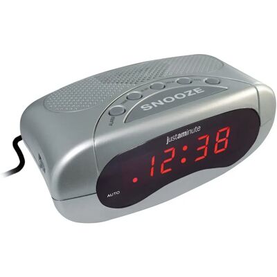 Lowell EH49101 Silber Wecker mit Snooze Lowell EH49101 Silber Wecker mit Snooze