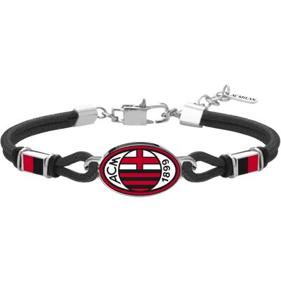 Bracelet en acier émaillé AC Milan - Unisexe Bracelet en acier émaillé AC Milan - Unisexe