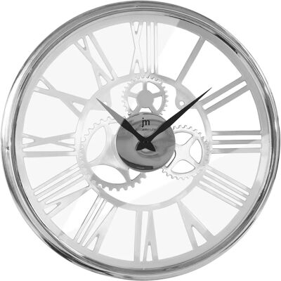 Lowell Runder Silber Wanduhr - Wanduhr Lowell Runder Silber Wanduhr - Wanduhr