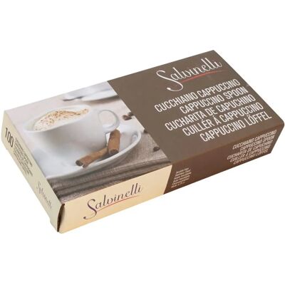 Salvinelli F100CARI Set di Cucchiaini Cappuccino in Acciaio Inox - 100 Pezzi Salvinelli F100CARI Set di Cucchiaini Cappuccino in Acciaio Inox - 100 Pezzi