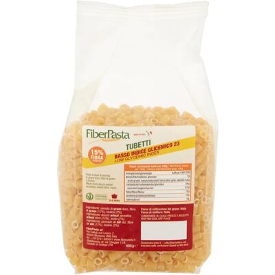 Fiberpasta Tubetti Basso Indice Glicemico Senza Uova Fiberpasta Tubetti Basso Indice Glicemico Senza Uova
