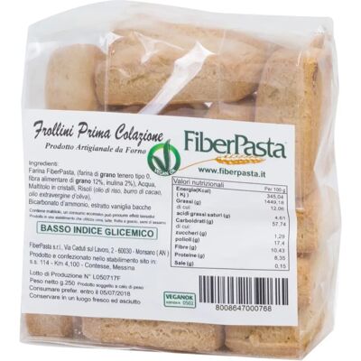 Fiberpasta Frollini Prima Colazione - Biscotti Fiberpasta Frollini Prima Colazione - Biscotti