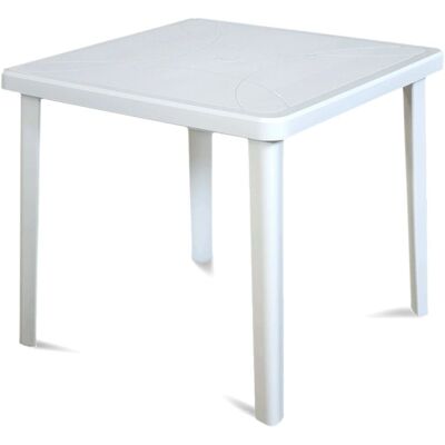 Tavolo da giardino quadrato bianco Areta - Tavolo da giardino Tavolo da giardino quadrato bianco Areta - Tavolo da giardino