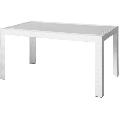Tavolo da Giardino Rettangolare Bianco Urano di Areta - Arredo da Esterno Tavolo da Giardino Rettangolare Bianco Urano di Areta - Arredo da Esterno