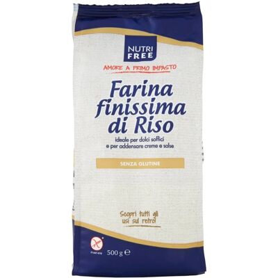 Farina di Riso Finissima Nutri Free - Ingrediente da forno senza glutine Farina di Riso Finissima Nutri Free - Ingrediente da forno senza glutine
