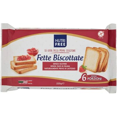 Fette Biscottate Senza Glutine Nutrifree - 225g Fette Biscottate Senza Glutine Nutrifree - 225g