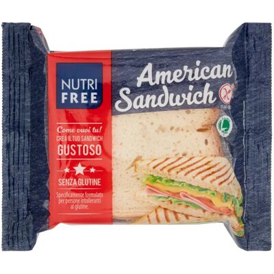 Nutri Free Sandwich Americano - Senza glutine, senza lattosio - 4 pezzi Nutri Free Sandwich Americano - Senza glutine, senza lattosio - 4 pezzi