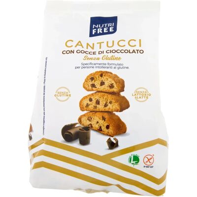 Nutrifree Cantucci con Gocce di Cioccolato - Gluten Free Nutrifree Cantucci con Gocce di Cioccolato - Gluten Free