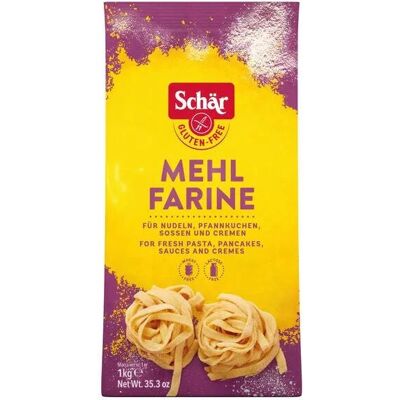Mąka bezglutenowa Schar - 1kg - Mąka, Bezglutenowa, Kukurydza Mąka bezglutenowa Schar - 1kg - Mąka, Bezglutenowa, Kukurydza