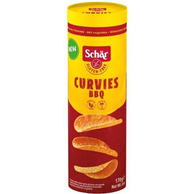Dr. Schär 170g Chips de Patate Sans Gluten Saveur Barbecue - Croquants & Recyclables - Publicité Dr. Schär 170g Chips de Patate Sans Gluten Saveur Barbecue - Croquants & Recyclables - Publicité