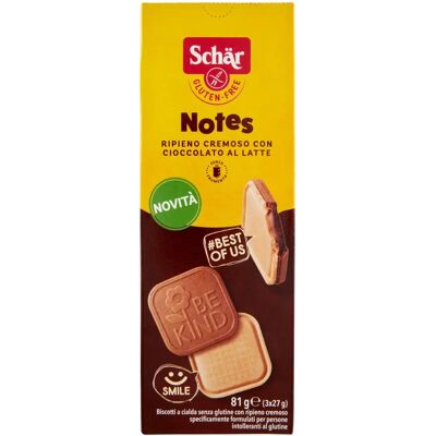 Schar Notes Biscotto - Biscoito sem Glúten Recheado de Chocolate Schar Notes Biscotto - Biscoito sem Glúten Recheado de Chocolate