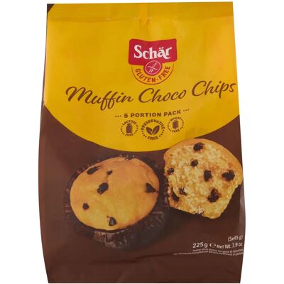 Muffin Sin Gluten con Chips de Chocolate de Dr. Schar - 225g Muffin Sin Gluten con Chips de Chocolate de Dr. Schar - 225g