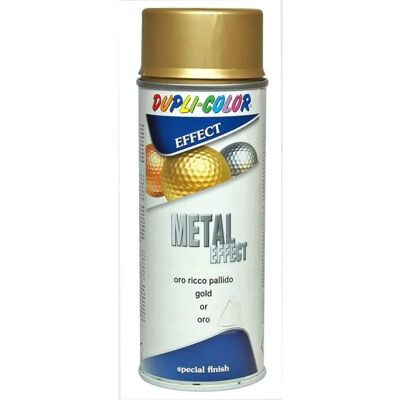 DUPLICOLOR Effetto Metallo Oro Ricco Pallido Spray - Vernice in bomboletta DUPLICOLOR Effetto Metallo Oro Ricco Pallido Spray - Vernice in bomboletta