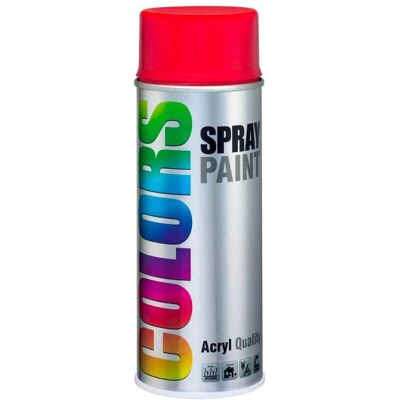 Motip - Smalto Spray Colors RAL 3000 Rosso Fuoco 400ml - Spray Paint Motip - Smalto Spray Colors RAL 3000 Rosso Fuoco 400ml - Spray Paint