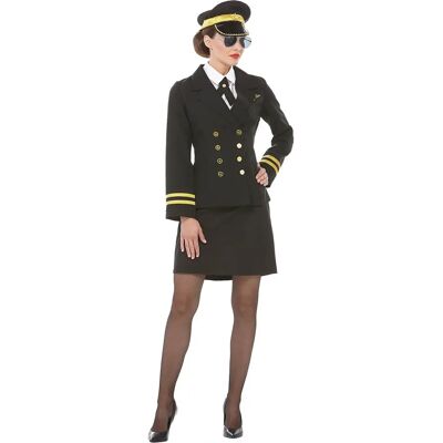 buttinette Pilot Kostüm für Damen - Unisex Schwarz - Gr. S buttinette Pilot Kostüm für Damen - Unisex Schwarz - Gr. S