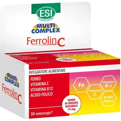 Esi Ferrolin C - Iron & Vitamin C Supplement - 30 Capsules Esi Ferrolin C - Iron & Vitamin C Supplement - 30 Capsules