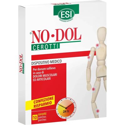 Cerotto No-Dol Esi - Sollievo Muscolare e Articolare Naturale - 10 Cerotti Cerotto No-Dol Esi - Sollievo Muscolare e Articolare Naturale - 10 Cerotti