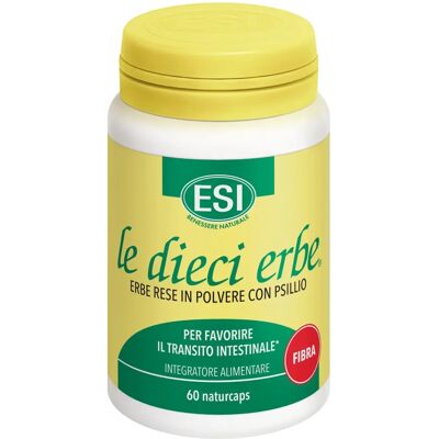 Esi ESI Le Dieci Erbe Fibra - Apoyo Digestivo - 60 Cápsulas Esi ESI Le Dieci Erbe Fibra - Apoyo Digestivo - 60 Cápsulas