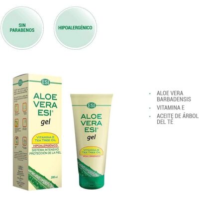 Esi Srl Aloe Vera Gel - Hydraterend, Kalmerend, 200ml - Aloe Vera Gel Esi Srl Aloe Vera Gel - Hydraterend, Kalmerend, 200ml - Aloe Vera Gel