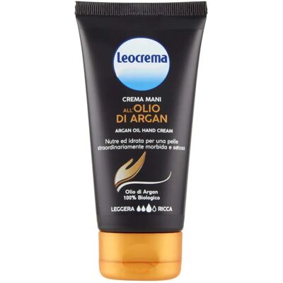 Crema Mani all'Olio di Argan Leocrema - Cura mani - 75 ml Crema Mani all'Olio di Argan Leocrema - Cura mani - 75 ml