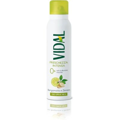 Vidal Bergamotto e Zenzero Spray Deodorante - Deodorante Vidal Bergamotto e Zenzero Spray Deodorante - Deodorante