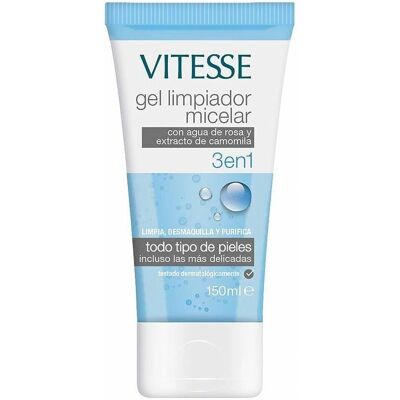 Vitesse Modello - Gel Detergente Viso Acqua di Rose Camomilla 3-in-1 - Gel Detergente Viso Vitesse Modello - Gel Detergente Viso Acqua di Rose Camomilla 3-in-1 - Gel Detergente Viso