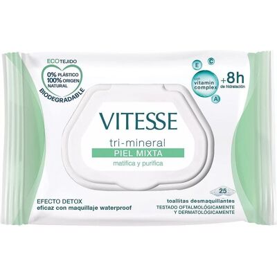 Vitesse Tri-mineral Makeup Remover Wipes for Combination Skin Vitesse Tri-mineral Makeup Remover Wipes for Combination Skin