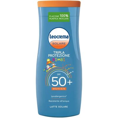 Leocrema Crema Solare per Bambini SPF 50+ - Latte Solare Leocrema Crema Solare per Bambini SPF 50+ - Latte Solare