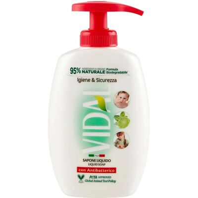 Vidal Sapone Liquido Antibatterico 300ml - Igiene e Sicurezza Vidal Sapone Liquido Antibatterico 300ml - Igiene e Sicurezza