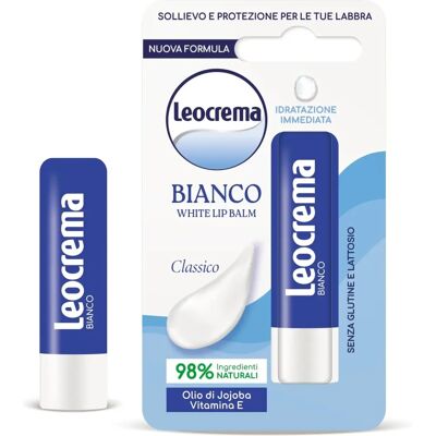 Leocrema Stick Labbra Bianco 5,5ml - Balsamo labbra Leocrema Stick Labbra Bianco 5,5ml - Balsamo labbra