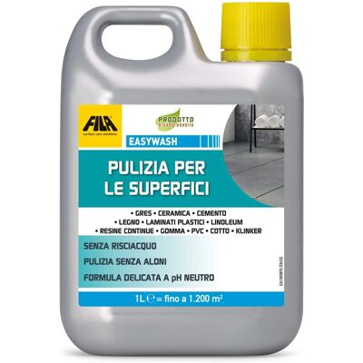 FILA Surface Care Solutions Easywash Detergente Neutro - Prodotto per Pulizia FILA Surface Care Solutions Easywash Detergente Neutro - Prodotto per Pulizia