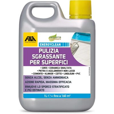 Fila Energyclean 1L - Prodotto di pulizia potente Fila Energyclean 1L - Prodotto di pulizia potente