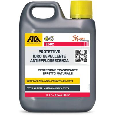 Fila ES82 Protettivo idrorepellente anti-efflorescenza - Base solvente per pareti Fila ES82 Protettivo idrorepellente anti-efflorescenza - Base solvente per pareti