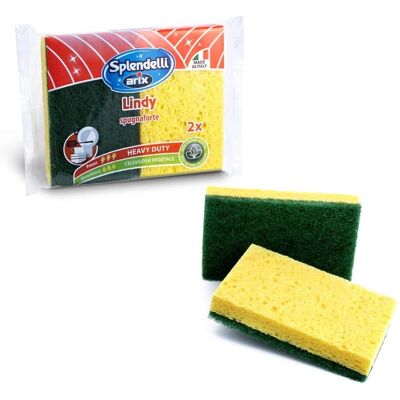 Spugna da cucina Arix Lindy - Cellulosa vegetale, Fibra abrasiva forte, 6,5x10,5cm Spugna da cucina Arix Lindy - Cellulosa vegetale, Fibra abrasiva forte, 6,5x10,5cm