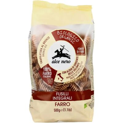 ALCE NERO Ekologiczne Pełnoziarniste Tynkowie Fusilli - Makaron ALCE NERO Ekologiczne Pełnoziarniste Tynkowie Fusilli - Makaron