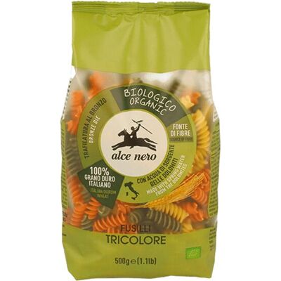 Alce Nero Organiczne Trójkolorowe Fusilli - Makaron Alce Nero Organiczne Trójkolorowe Fusilli - Makaron