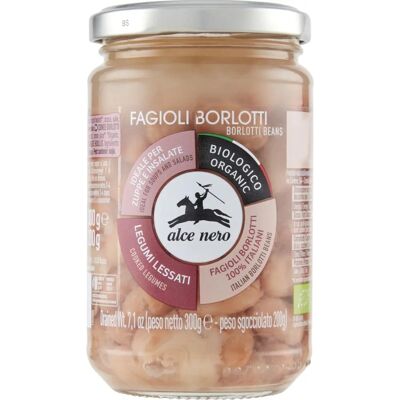 ALCE NERO Fagioli Borlotti Biologici - Confezione 200g ALCE NERO Fagioli Borlotti Biologici - Confezione 200g