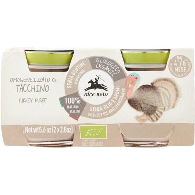 Alce Nero Cibo Biologico di Tacchino per Bebè - 2x80g Alce Nero Cibo Biologico di Tacchino per Bebè - 2x80g