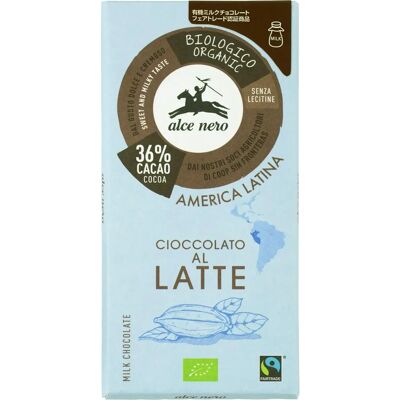 Alce Nero Fairtrade Bio Milchschokolade 36% - Milchschokolade Alce Nero Fairtrade Bio Milchschokolade 36% - Milchschokolade