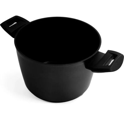 BIGHOUSE IT - Casserole induction 24cm - Design noir élégant - Publicité BIGHOUSE IT - Casserole induction 24cm - Design noir élégant - Publicité