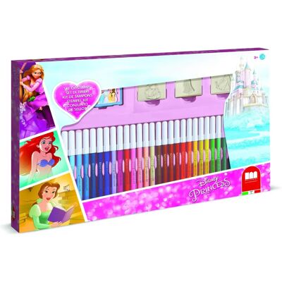 Multiprint Disney Prinzessinnen Schreibset - 41 Teile Mehrfarbig Multiprint Disney Prinzessinnen Schreibset - 41 Teile Mehrfarbig