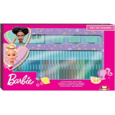 Zestaw stempli i markerów Barbie w wielu kolorach - Materiały plastyczne Zestaw stempli i markerów Barbie w wielu kolorach - Materiały plastyczne