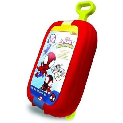 Multiprint Spidey Toy Set - Trolley with Markers and Stamps Multiprint Spidey Toy Set - Trolley with Markers and Stamps
